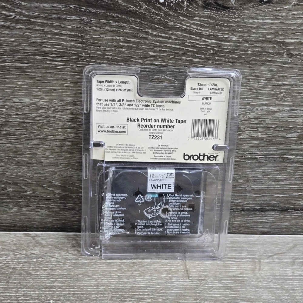 Brother TZ-231 P-Touch Label Tape 1/2